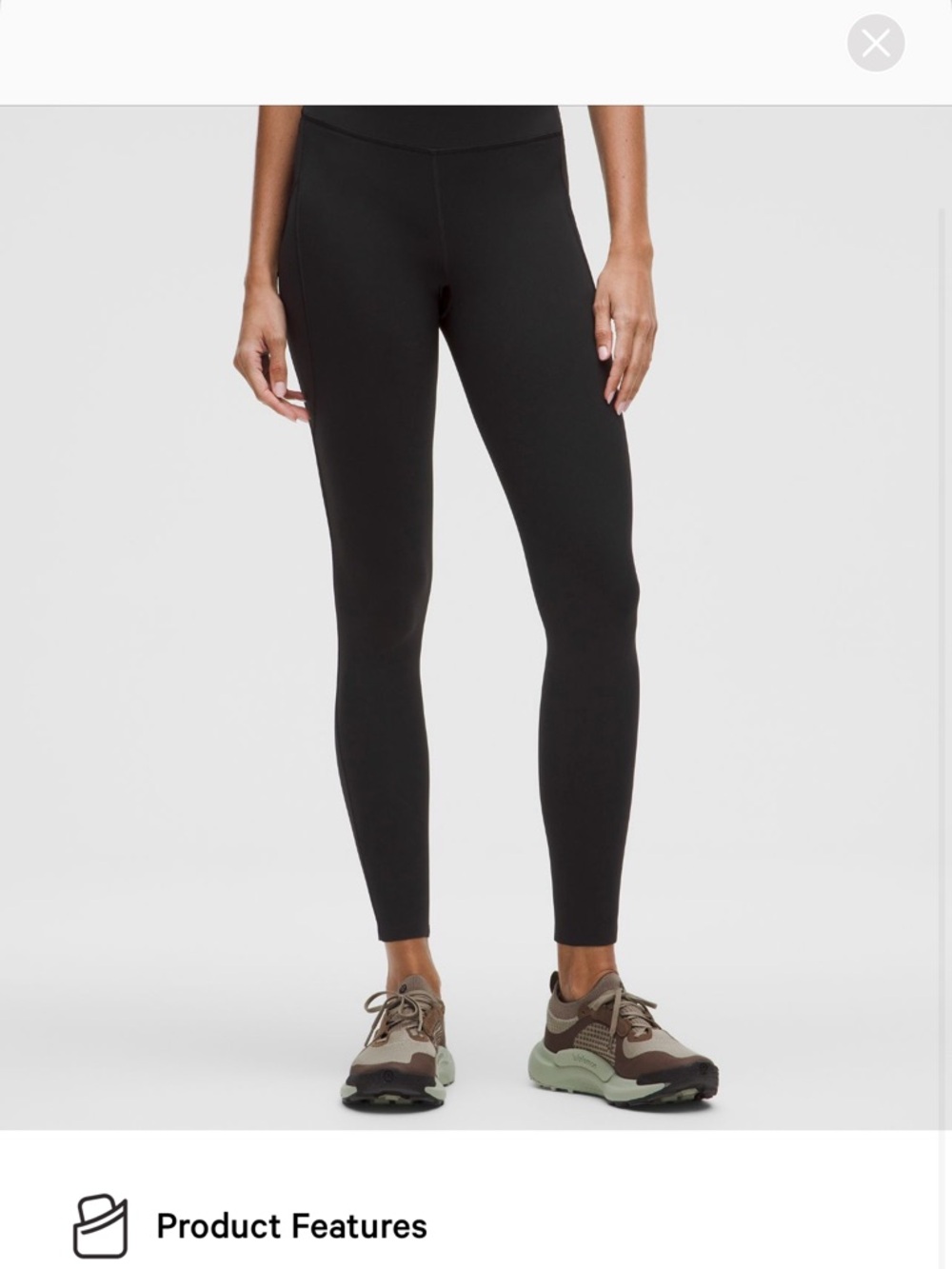 lululemon athletica Black Fast and Free High-Rise Tight size 8 28”